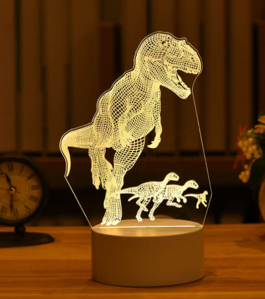 3D LED Decorative Lamp - Acrylic Night Light with Visual Effect