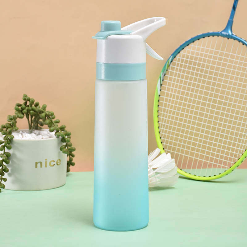 2-in-1 Spray Water Bottle - Sports Hydration & Cooling Mist Bottle