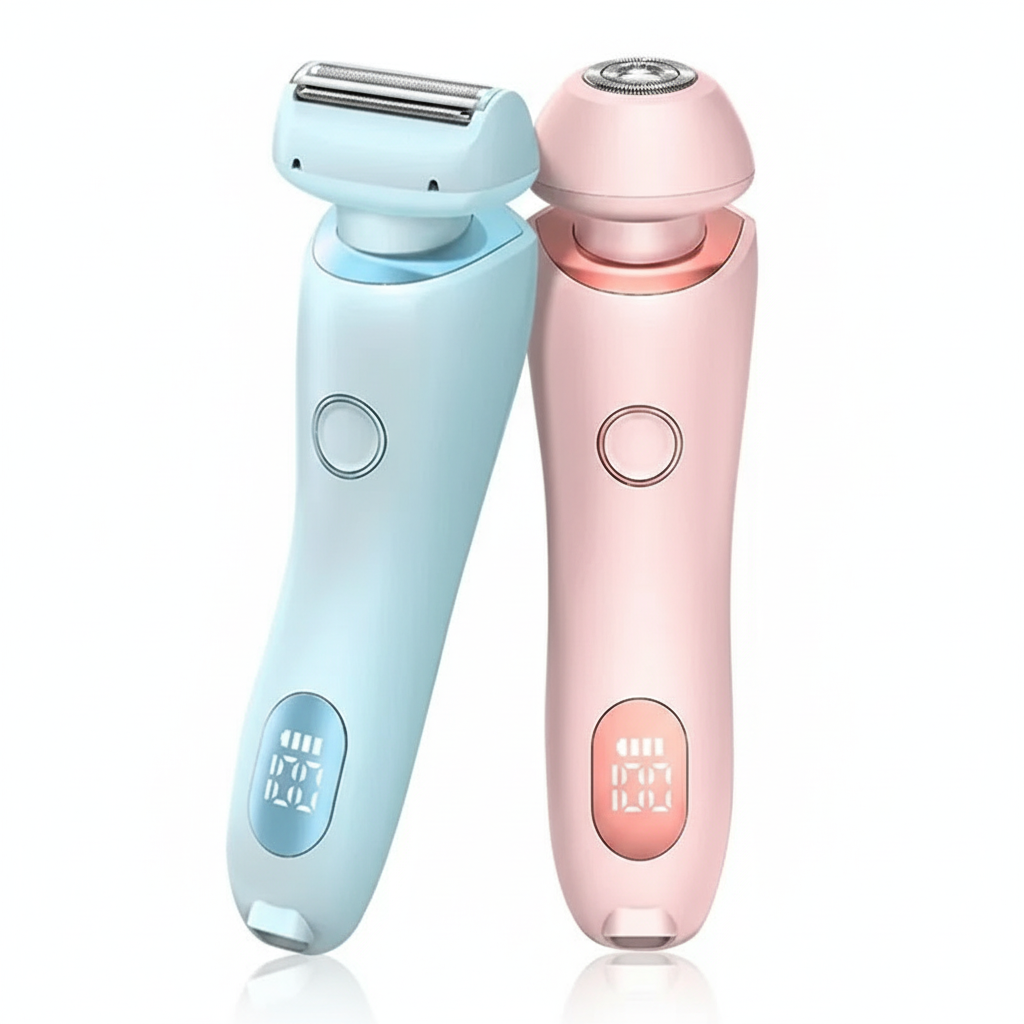 2-in-1 Electric Shaver - Vista angolata