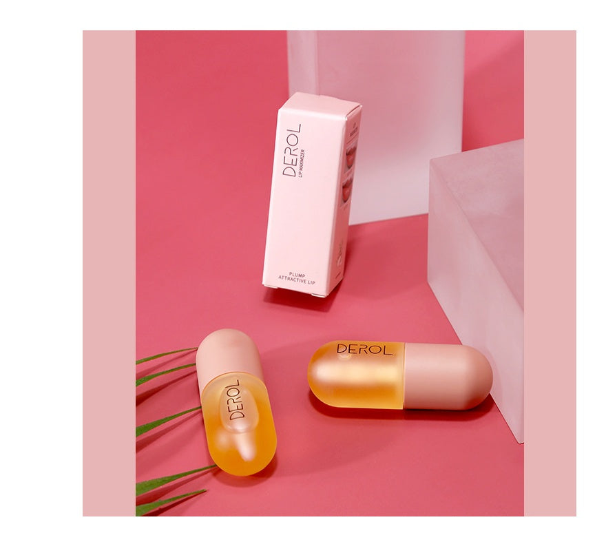 Aceite voluminizador de labios instantáneo de día y noche, transparente, duradero, nutritivo, reparador, reduce las líneas finas de los labios, cuidado de la belleza de los labios, cosmético.