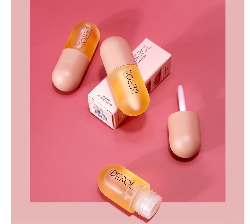 Aceite voluminizador de labios instantáneo de día y noche, transparente, duradero, nutritivo, reparador, reduce las líneas finas de los labios, cuidado de la belleza de los labios, cosmético.