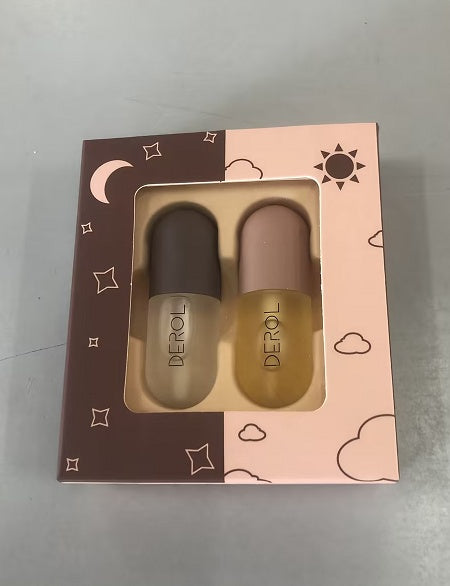 Aceite voluminizador de labios instantáneo de día y noche, transparente, duradero, nutritivo, reparador, reduce las líneas finas de los labios, cuidado de la belleza de los labios, cosmético.