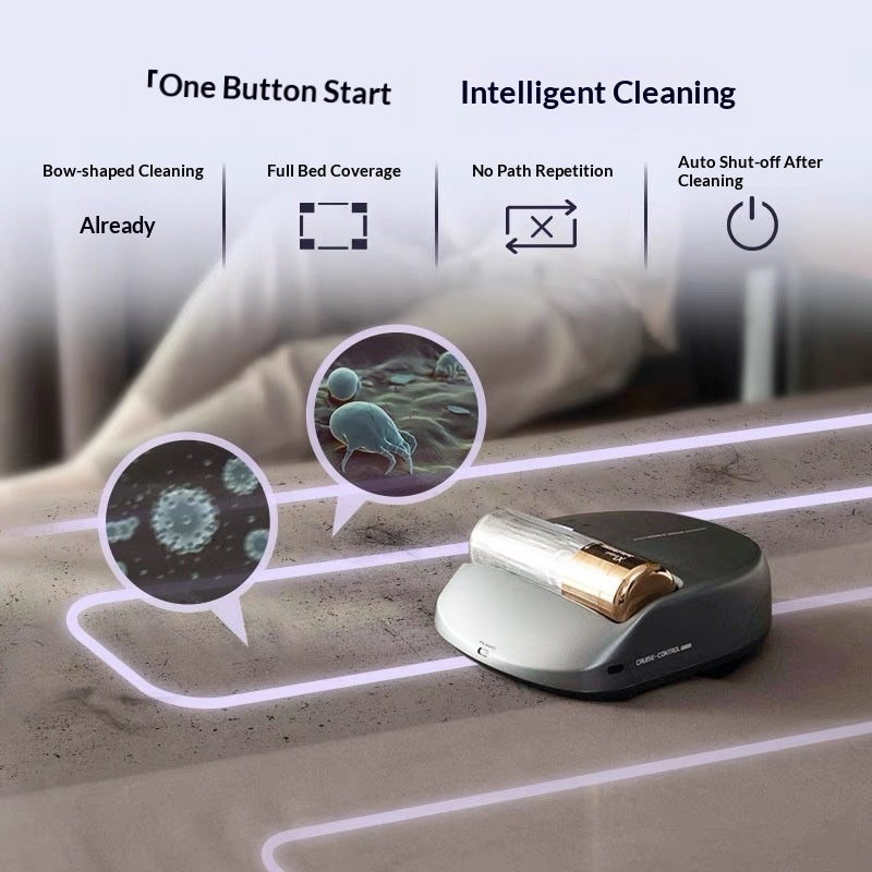 Automatic Bed Cleaning Robot with UV - Dust Mite and Pet Hair Remover
