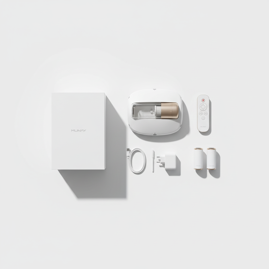 Complete package flat lay