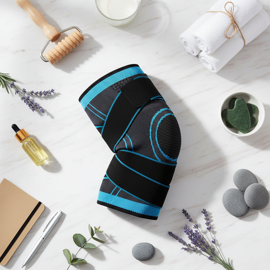 Composizione flat lay wellness