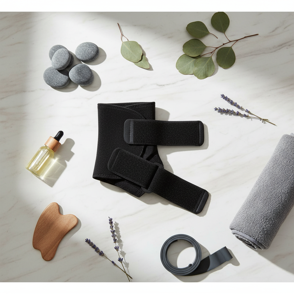 Composizione flat lay wellness