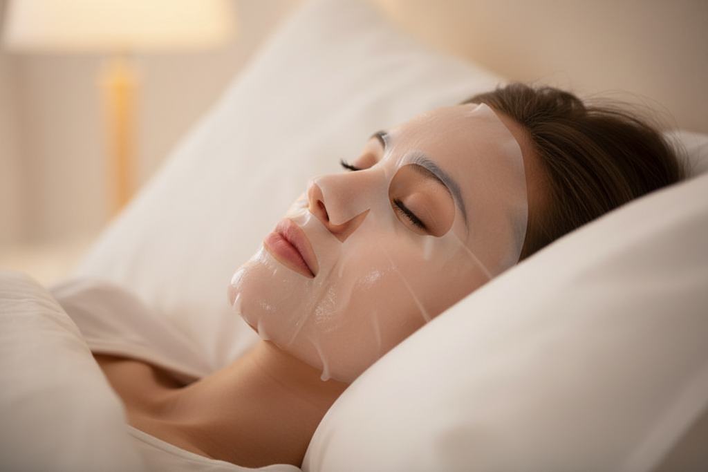 Evening Skincare in Bed