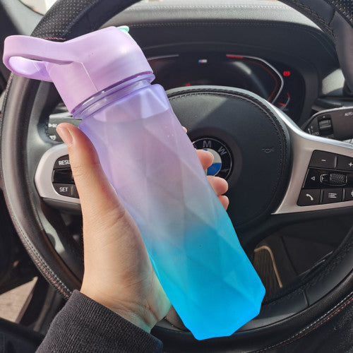 2-in-1 Spray Water Bottle - Sports Hydration & Cooling Mist Bottle