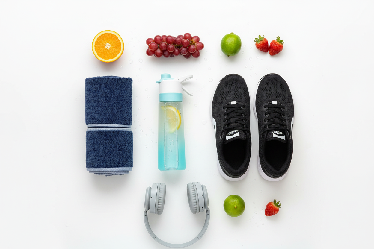 Fitness Flat Lay