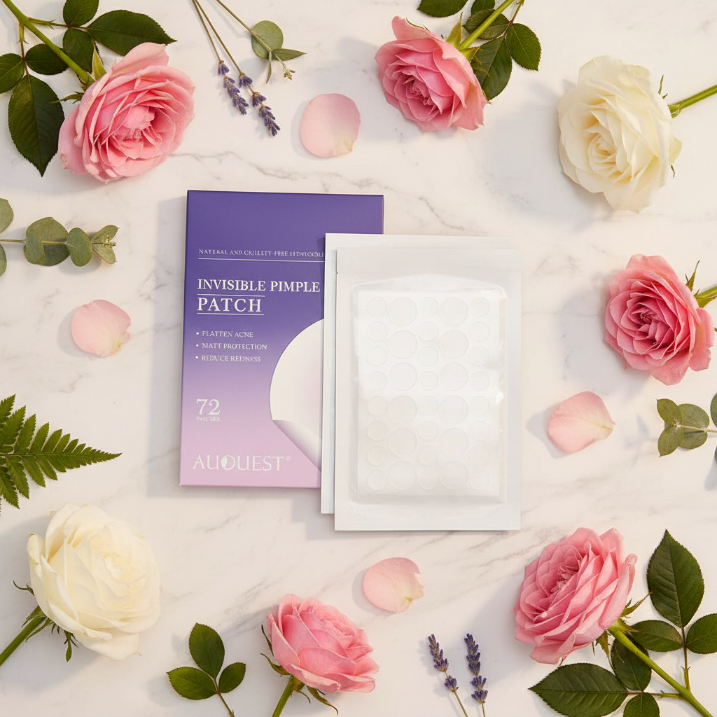 Flat lay magnifico con fiori