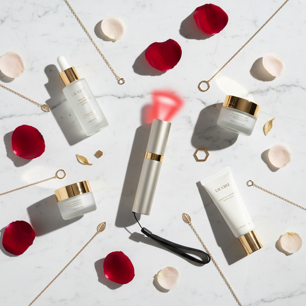 Harper's Bazaar flat lay