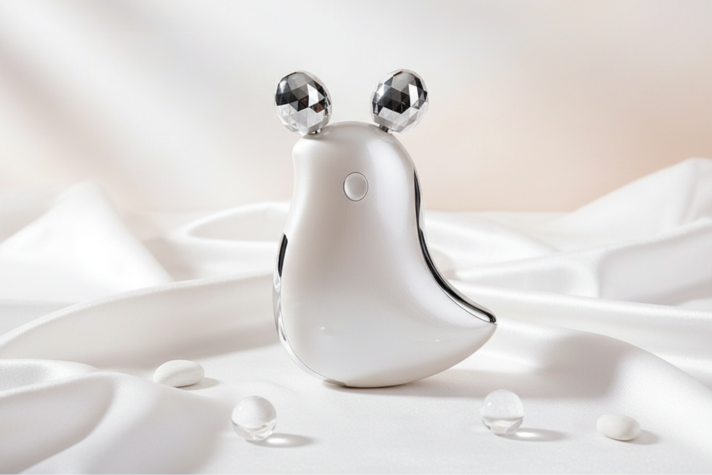 Roller su seta con drappeggio elegante