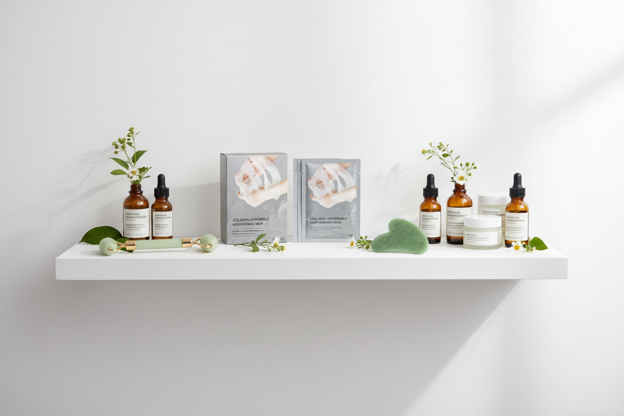 Scandinavian K-beauty Shelf