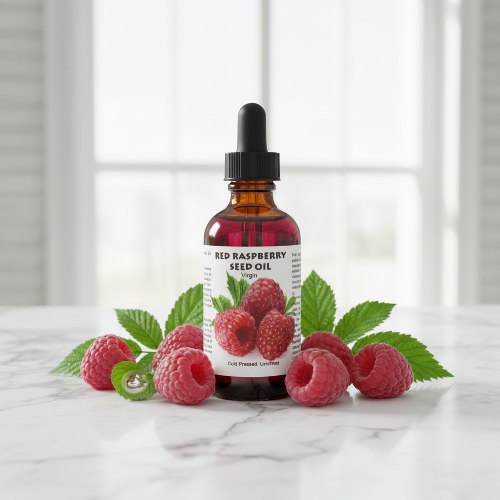 Virgin Red Raspberry Seed Oil - With Raspberries